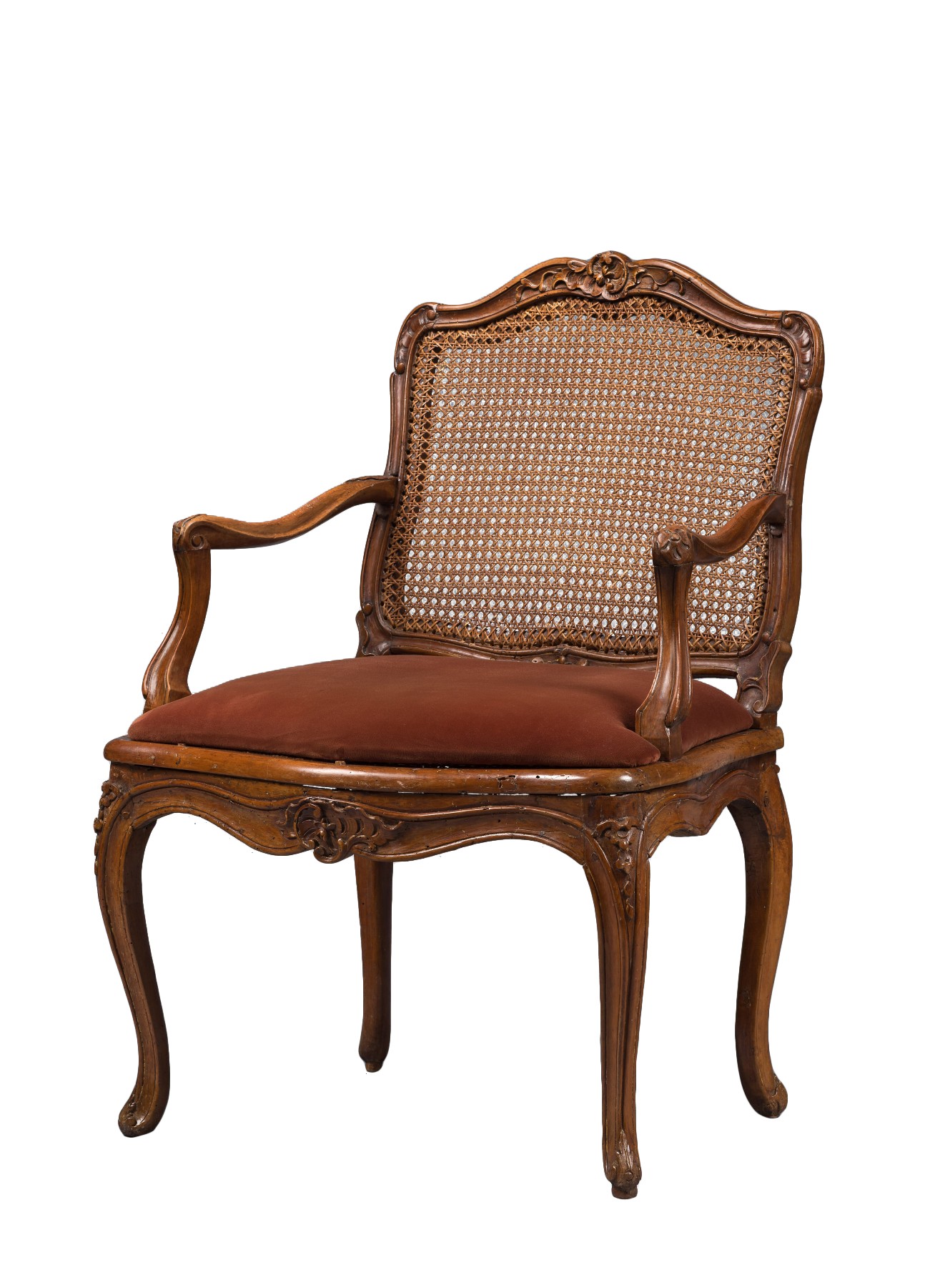 Louis XV Fauteuil de Bureau Chair - Design Toscano