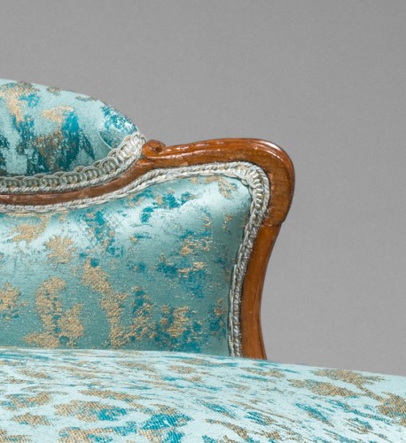 Bergère à la Reine, de l’époque Louis XV estampillée par Pierre Moreau - Sièges Style 