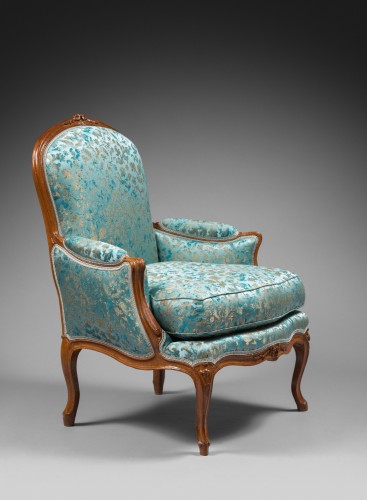  - Bergère à la Reine, de l’époque Louis XV estampillée par Pierre Moreau