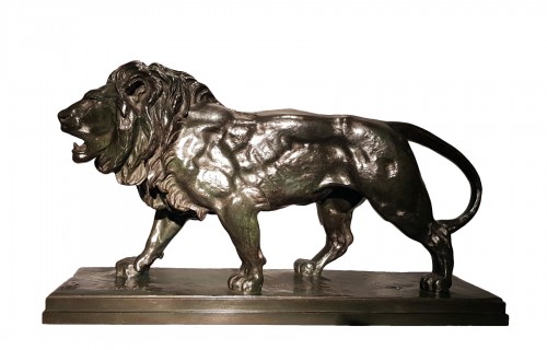 Antoine Louis Barye (1795-1875)  Le lion qui marche