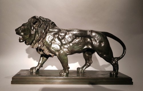 Antoine Louis Barye (1795-1875)       &quot;Le lion qui marche&quot; - 