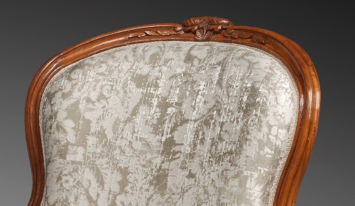 Pair of &quot;Bergères&quot; Louis XV period , attributed to Pierre Nogaret - 