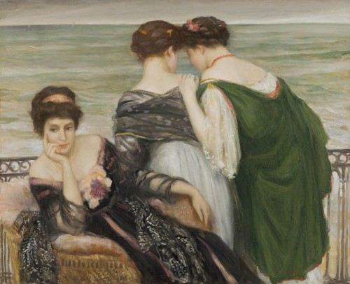 Henry Caro-Delvaille (1876-1926) - Rêverie et confidences face à l’océan, Biarritz