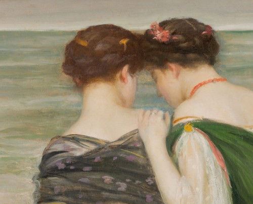 Henry Caro-Delvaille (1876-1926) - Reverie and confidences facing the ocean, Biarritz&quot;  - 