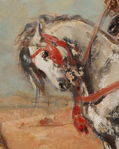 Paintings & Drawings  - Henri Emilien Rousseau (1875-1933) - The arrival of the horsemen