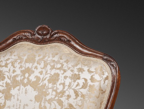 Sièges Fauteuil & Bergère - Paire de fauteuils à la Reine, de l’Epoque Louis XV
