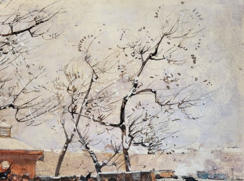Eugène Galien-Laloue (1854-1941) - Quai de la Seine au Châtelet - Galerie Delvaille