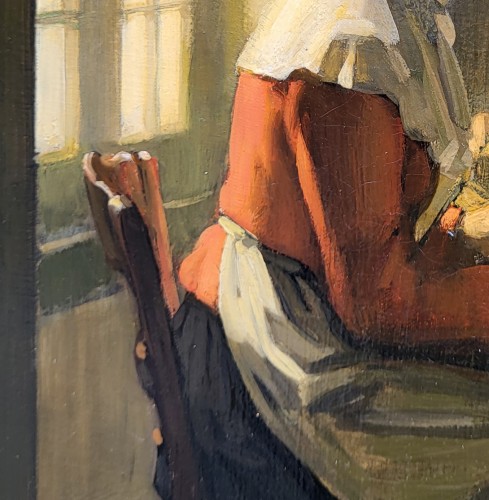 Paintings & Drawings  - Joseph Bail (1862-1921) &quot;Les tricoteuses&quot;