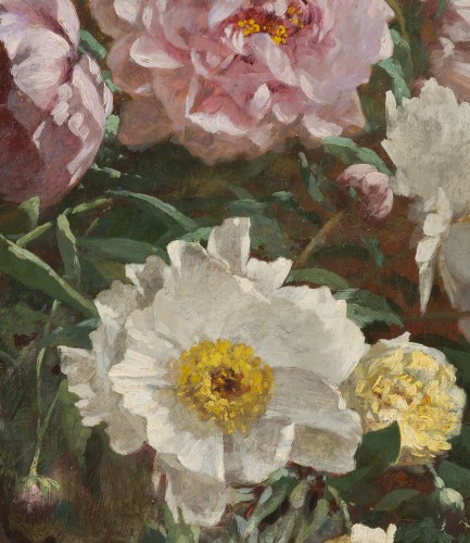 Tableaux et dessins Tableaux XIXe siècle - André Benoît Perrachon (1827-1909) - Bouquet de fleurs