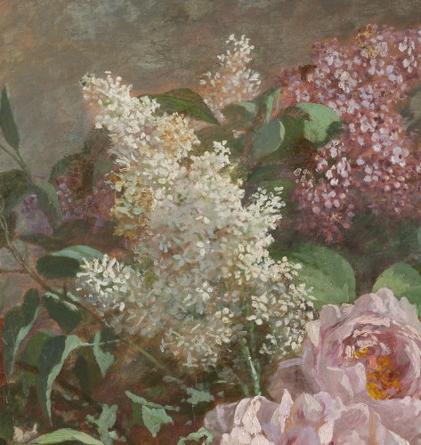 André Benoît Perrachon (1827-1909) - Bouquet de fleurs - Galerie Delvaille