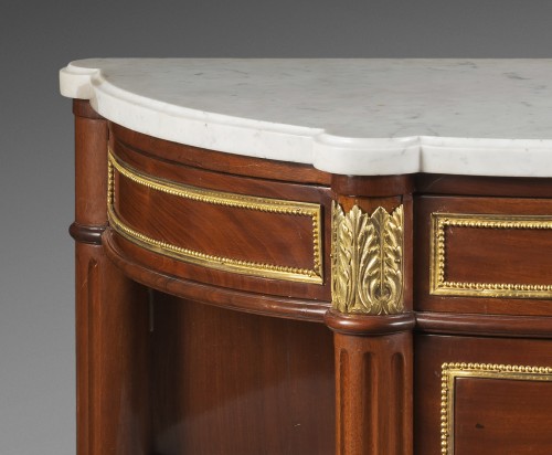 Elegant Sideboard Chest of Drawers Stamped by Fidelis Schey - Furniture Style Louis XVI