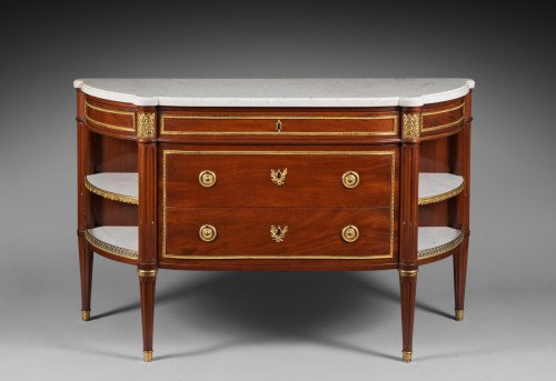 Elegant Sideboard Chest of Drawers Stamped by Fidelis Schey - Louis XVI