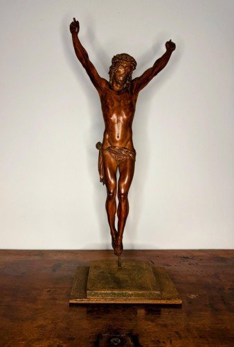 Art sacré, objets religieux  - Corpus Christi en bois de palmier vers 1700