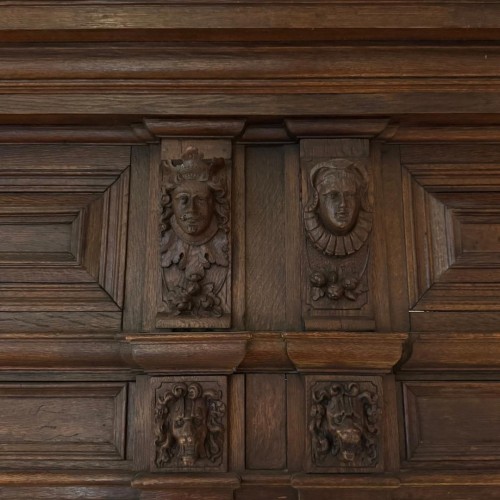 Cheminée en chêne, Renaissance d’Amsterdam, vers 1650-1700 - Louis XIII