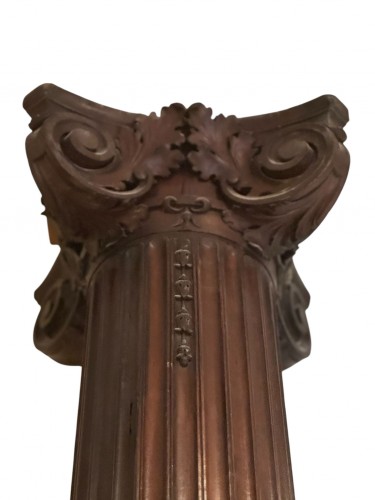Paire de colonnes en acajou – Angleterre XVIIIe/XIXe siècle - Objet de décoration Style 
