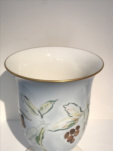 Céramiques, Porcelaines  - Sèvres - Vase Art Déco en porcelaine