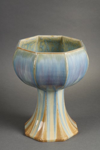 Céramiques, Porcelaines  - Sèvres - Coupe Flammée Art nouveau