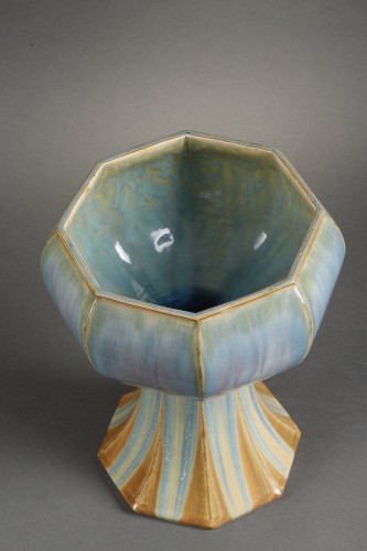 Sèvres - Coupe Flammée Art nouveau - Galerie Didier Luttenbacher