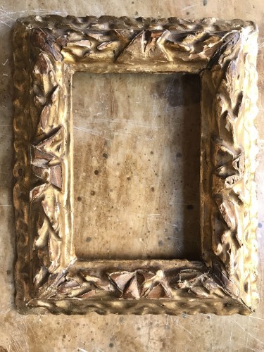 Collectibles  - 17th century Italian gilt wooden frame 