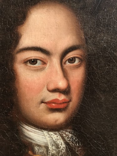 Portrait de Louis de France? , école française du XVIIIe siècle - Tableaux et dessins Style Louis XIV
