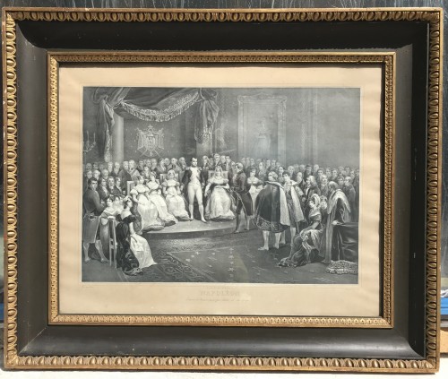 Antiquités - Pair of Napoleon framed engravings