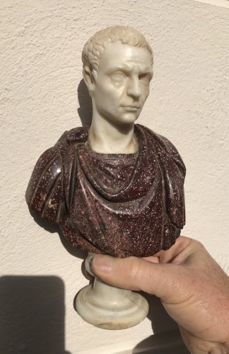 Napoléon III - Buste de Jules César en marbre