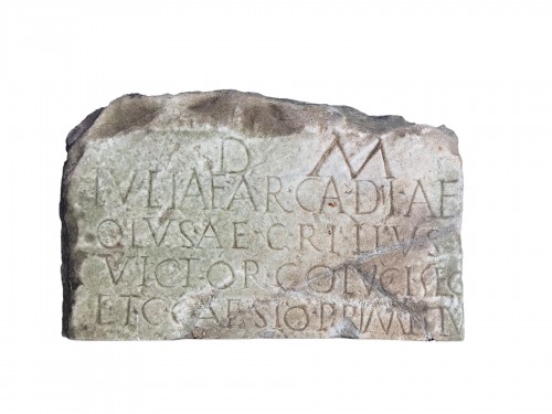 Roman epigraph marble