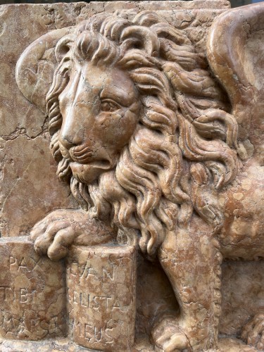 Lion de St Marc XVIIIe siècle - Sculpture Style Louis XV