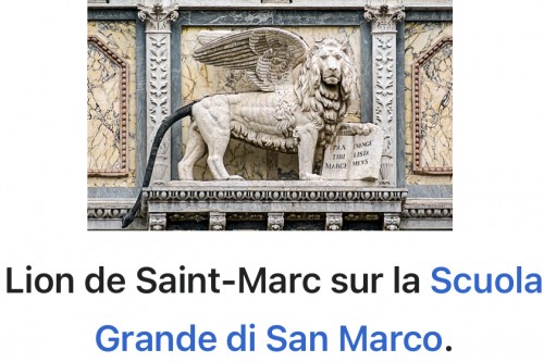 XVIIIe siècle - Lion de St Marc XVIIIe siècle