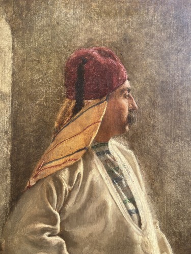 Oriental man in Venice - Paintings & Drawings Style Napoléon III