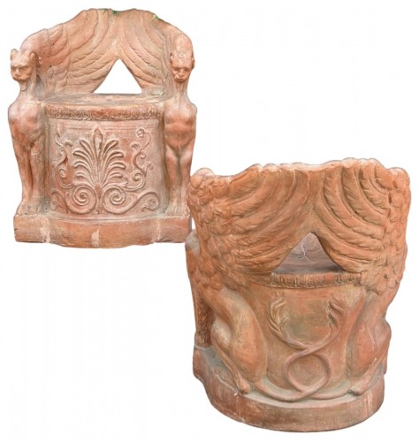 Terra cotta Tuscany Throne