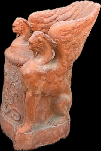 Terra cotta Tuscany Throne - 