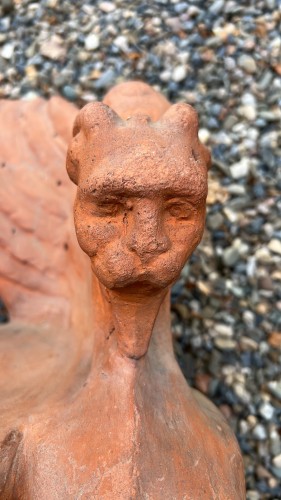 Terra cotta Tuscany Throne - Art nouveau