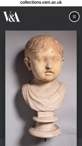 Renaissance - Roman Child marble bust 