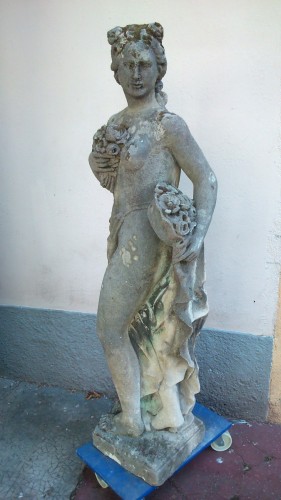 Statue en pierre de Vicenza - Arnaud Huppé-Chambon