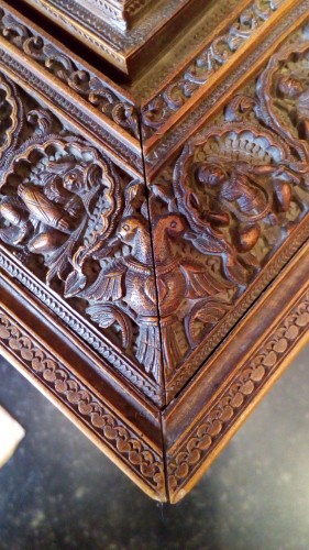 Asian Works of Art  - sandal wood Mysore casket