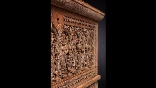 XIXe siècle - Coffret de Mysore en bois de santal