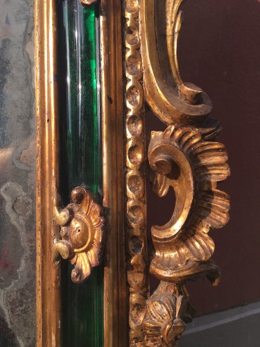 Miroir Vénitien dans le goût de Michelangelo Guggenheim - Miroirs, Trumeaux Style 
