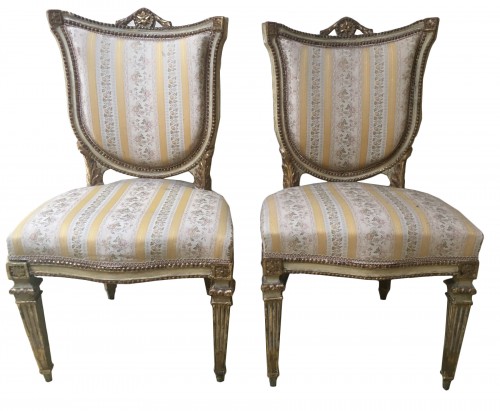 Paire de chaises italiennes de Carlo Toussaint