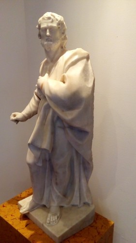 Antiquités - Statue à l’antique de 96cm en marbre