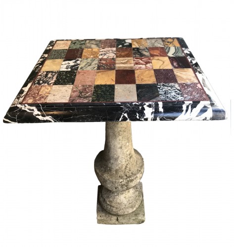 Pietra dura marble top 