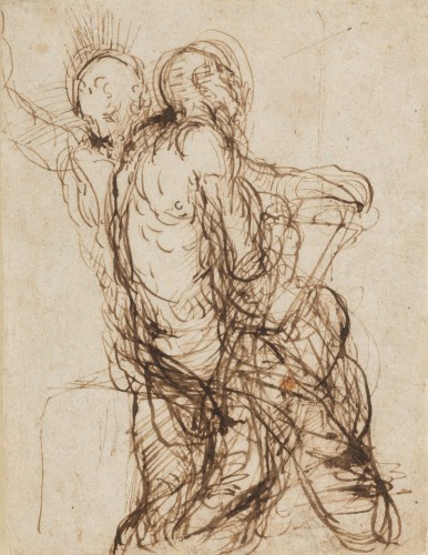 Il DISEGNATORE MISTERIOSO – often identified as the young GRECO (1541–1614) - 