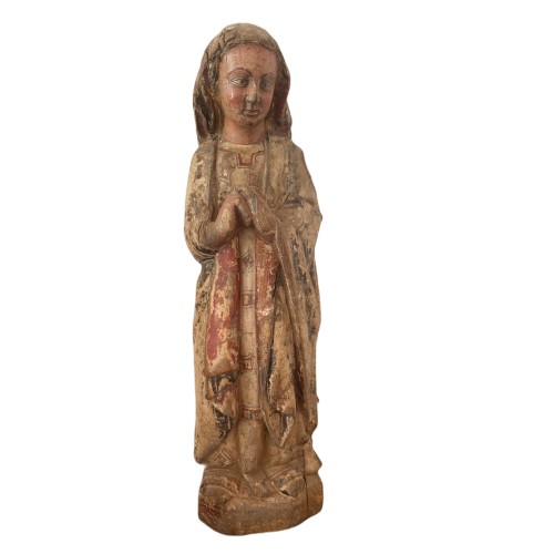 Vierge de l'Annonciation polychrome. Catalogne