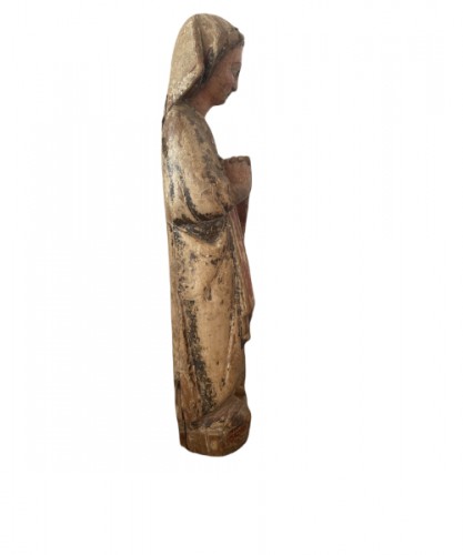 Sculpture  - Vierge de l'Annonciation polychrome, Catalogne