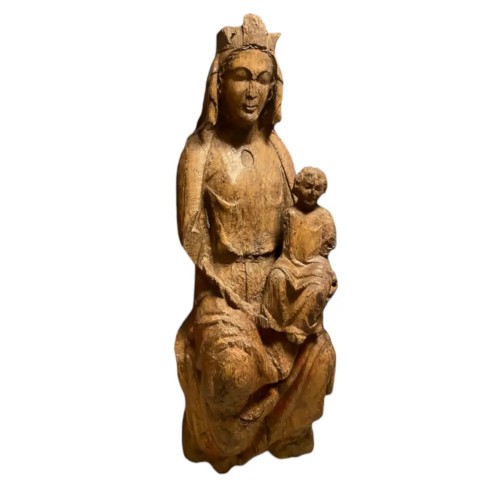 Sculpture  - Vierge en majesté de l'art roman vers le gothique