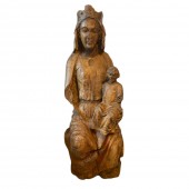 Vierge en majesté de l'art roman vers le gothique