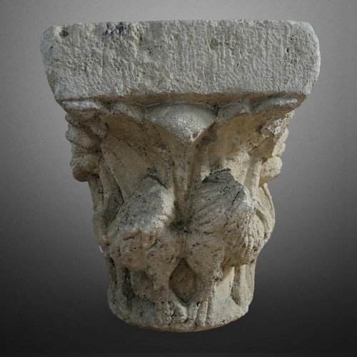 Romanesque capital, Occitania 12th century. - 