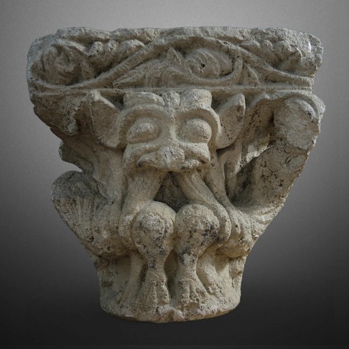 11th to 15th century - Romanesque capital, Occitania 12th century.