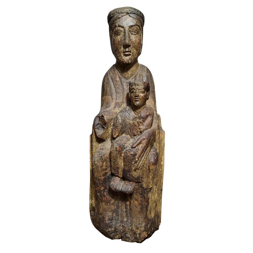 Romanesque Enthroned Virgin. Burgundy 12th century
