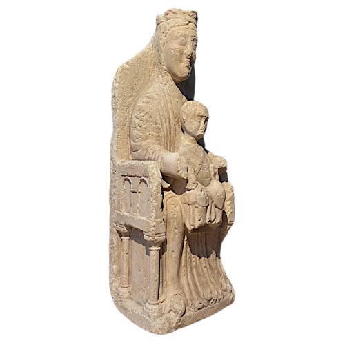 Romanesque Madonna and Child, Sedes Sapientiae